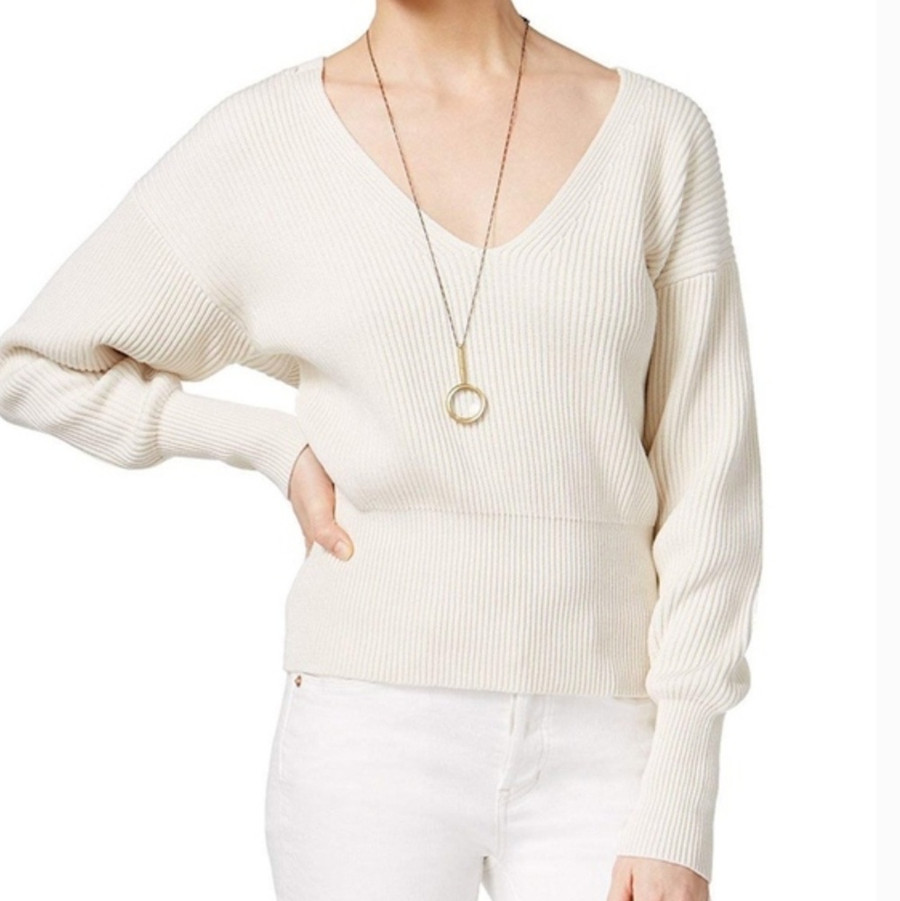 Free People Oversized Rib Knit Sweater